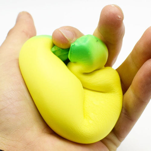 Banana Pressure Reliever Toy Hand Grip Interesting Soft Anti Stress Ball Toys Fitnes Hand Finger Trainer Banana Pressure Relief