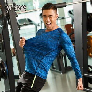 Couples Quick Drying Clothes Sports Long Sleeve Spring And Autumn Crew Neck Quick-Dry Breathable Loose-Fit Running T-shirt Fitne